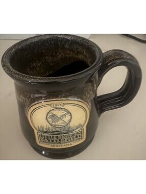 Deneen Pottery Little Bighorn Battlefield Montana Mug Hand Thrown 2018 12oz